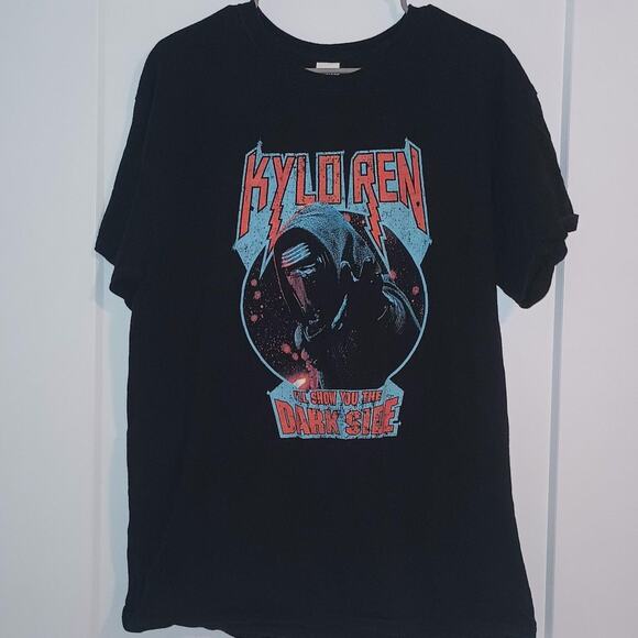 Kylo Ren Star Wars Graphic T-Shirt - Mens Large (L) - The Force Awakens x Disney - Picture 1 of 2